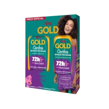 Kit Shampoo + Condicionador Niely Gold Definição Prolongada