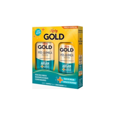 Kit Shampoo + Condicionador Niely Gold Pós Química