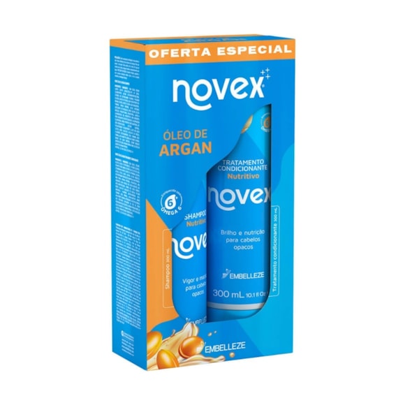 Kit Shampoo + Condicionador Novex Revitay Argan 300ml