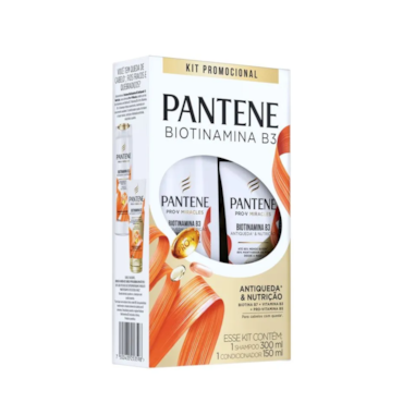 Kit Shampoo + Condicionador Pantene Biotinamina B3 300ml + 150ml