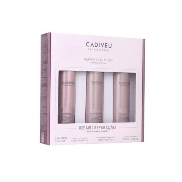 Kit Shampoo Condicionador Proteína Cadiveu Repair Solution Profissional