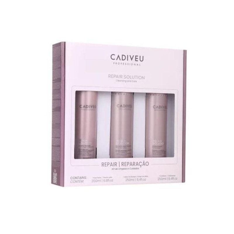 Kit Shampoo Condicionador Proteína Cadiveu Repair Solution Profissiona