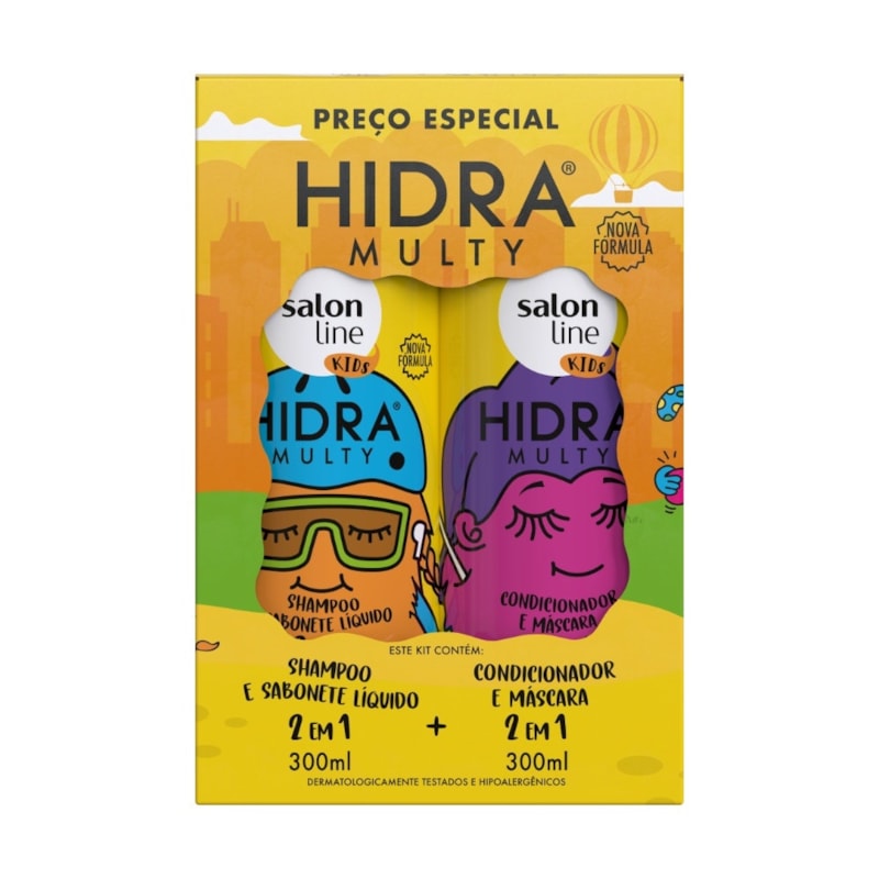 Kit Shampoo + Condicionador Salon Line Hidra Kids