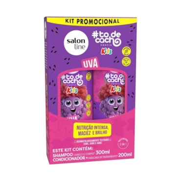 Kit Shampoo Condicionador Salon Line Kids Uva