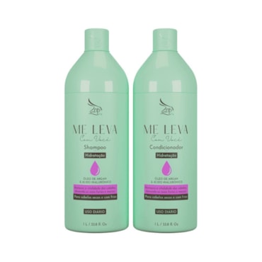 Kit Shampoo Condicionador Zap Me Leva Com Você Óleo De Argan 1L