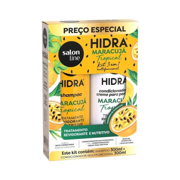 Kit Shampoo & Condicionador Salon Line Hidra Maracujá 300ml