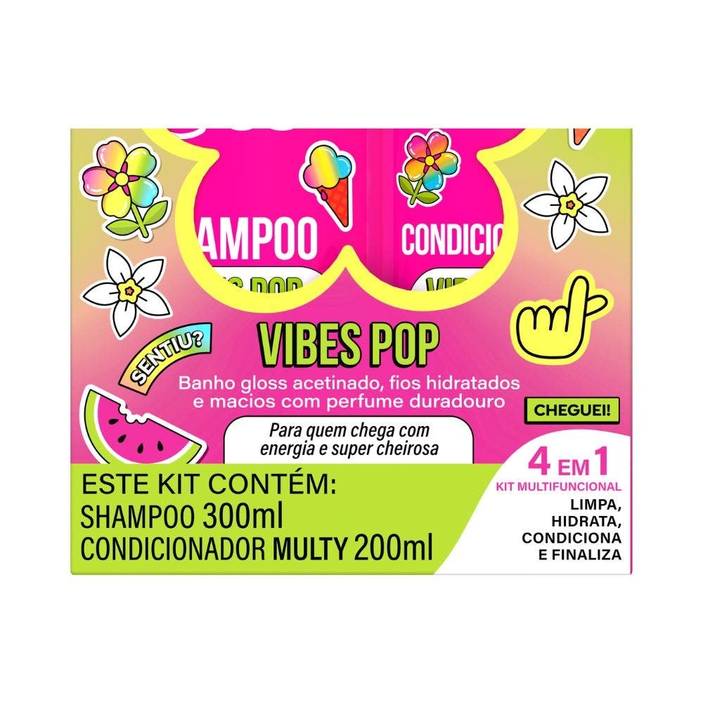 Compre Kit Shampoo & Condicionador Salon Line Xêrosa Multy Vibes