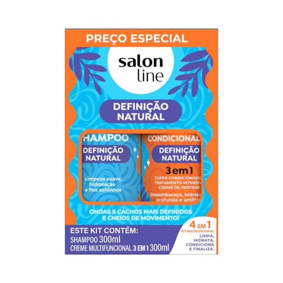 Kit Shampoo & Creme Multifuncional Salon Line Definição Natural