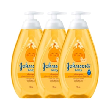 Kit Shampoo Johnsons Baby Regular 750ml 2 Unidades