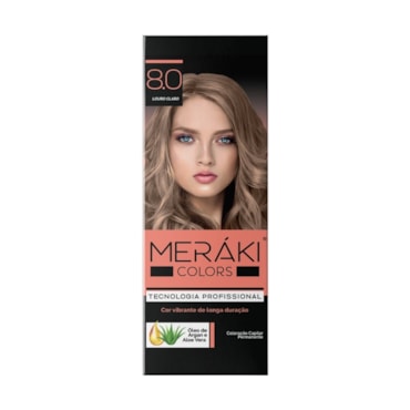 Kit Tintura Meráki Color Louro Claro 8.0 125gr