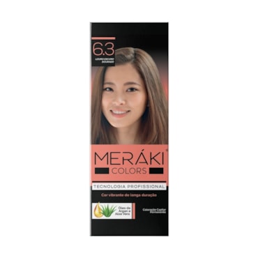 Kit Tintura Meráki Color Louro Escuro Dourado 6.3 125gr