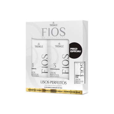 Kit  Triskle Fios De Porcelana Lisos Perfeitos 500ml
