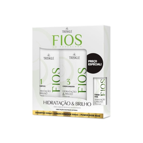 Kit Triskle Hidratação E Brilho 500ml