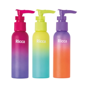 Kit Viagem Ricca Frascos Degrade 3un