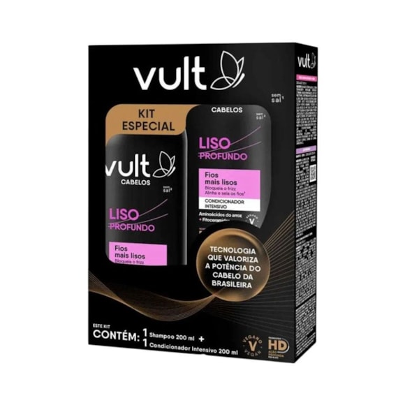 Kit Vult Lisos Profundo Shampoo + Condicionador 
