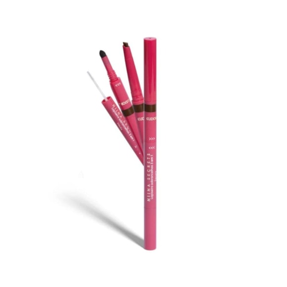 Lapiseira de Sobrancelha 3 em 1 Escura Niina Secrets 1,1g