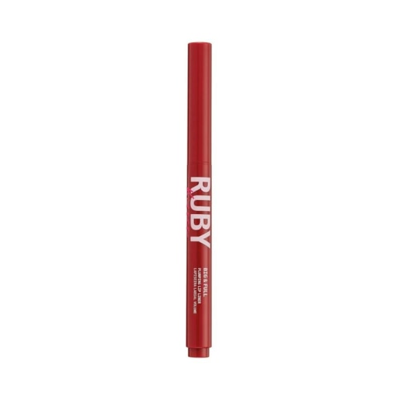 Lapiseira Labial Ruby Kisses Big E Full Lip Liner Volume Deep Red RPU10B