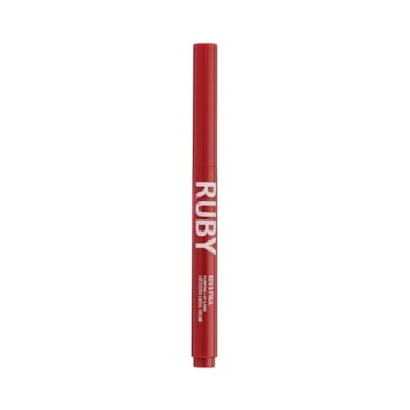 Lapiseira Labial Ruby Kisses Big E Full Lip Liner Volume Deep Red RPU10B