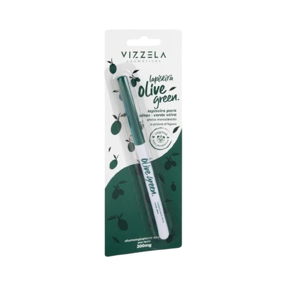 Lapiseira Para Olhos Vizzela Verde Oliva Matelizado
