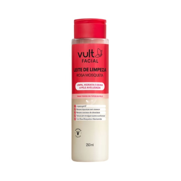 Leite Limpeza Vult Rosa Mosqueta 250ml
