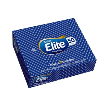 Lenço De Papel Elite Softys Folha Dupla c/50un 