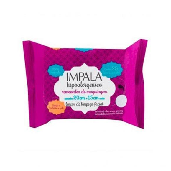 Lenço Demaquilante Impala 25un