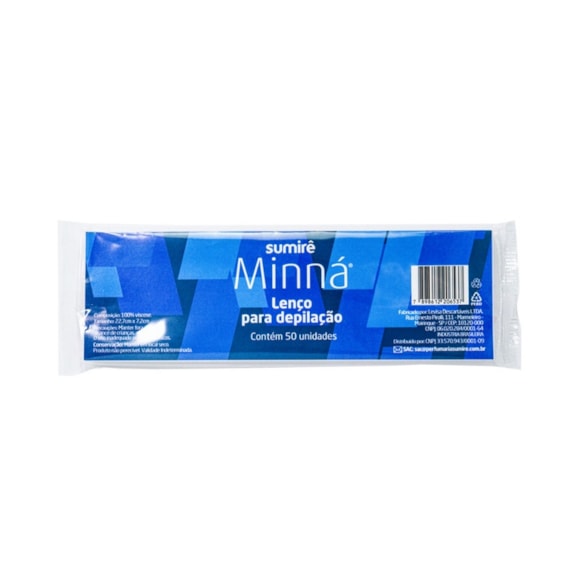 Lenço Minná Depilação 100% Viscose 50 un