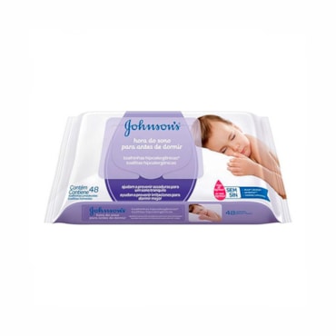 Lenço Umedecido Johnsons Baby Hora Do Sono C/ 48Un  