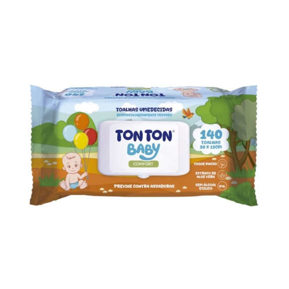 Lenço Umedecido Tonton Baby Confort C/140un