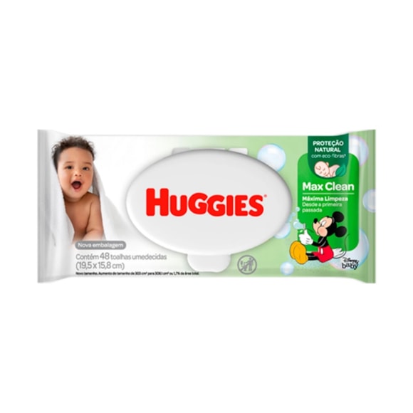 Lenço Umedecido Turma Da Mônica Huggies C/ 48Un
