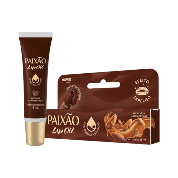 Lip Oil Paixão Amêndoas Caramelizadas 9ml