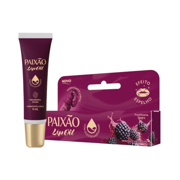 Lip Oil Paixão Framboesa Negra 9ml
