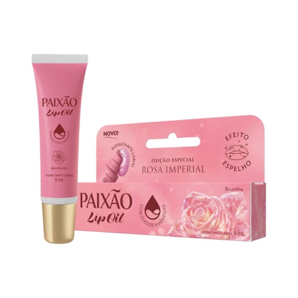 Lip Oil Paixão Rosa Imperial 9ml