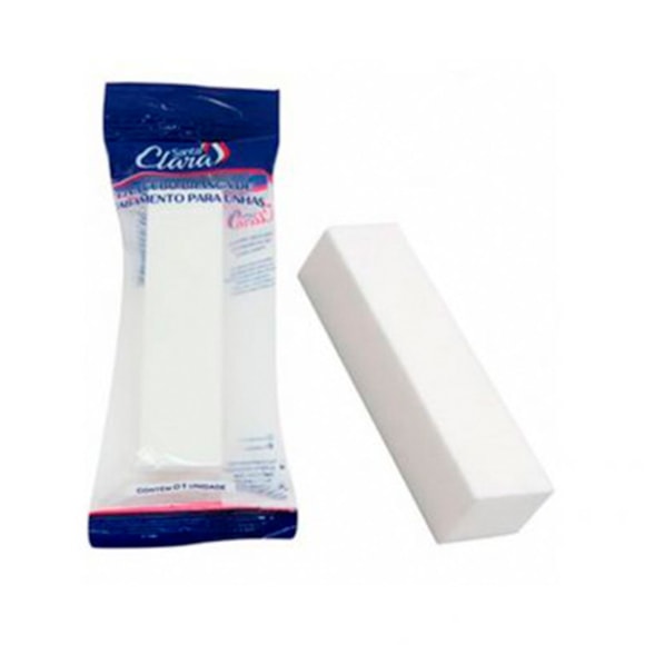 Lixa Cubo Para Unhas Santa Clara Branca