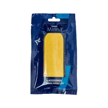 Lixa Para Pés Minná Descartável Adesivada Amarela com 20un