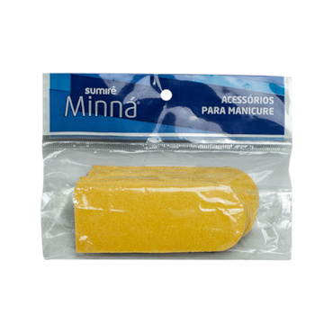 Lixa Para Pés Minná Descartável Adesivada Amarela com 50un