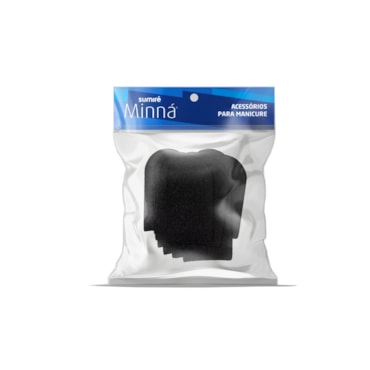 Lixa Para Pés Minná Descartável Adesivada Preta com 50un