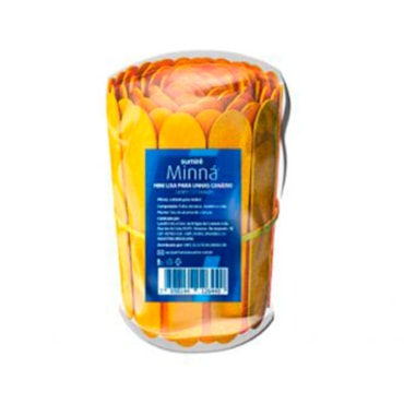 Lixa Para Unhas Minná Mini Canario 9cm c/100un