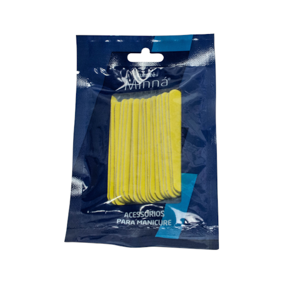 Lixa Para Unhas Minná Mini Canario 9cm c/24un