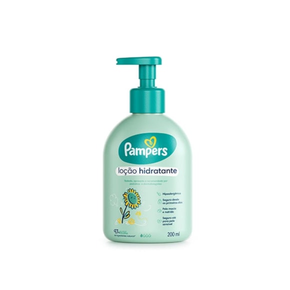 Loção Hidratação Pampers Corporal Girassol