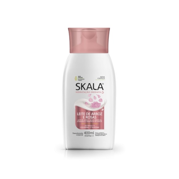 Loção Hidratante Corpo Skala Leite Arroz E Rosas 400ml