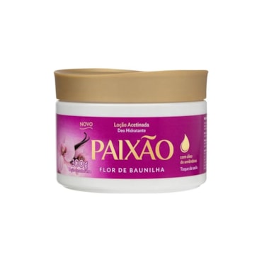 Loção Hidratante Corporal Paixão Acetinada Flor Baunilha 300g