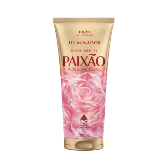 Loção Iluminadora Paixão Rosa Imperial Ação Desodorante 200g
