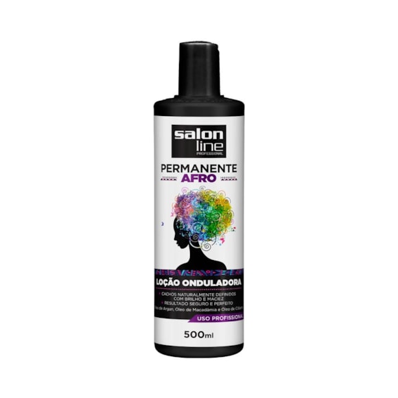 Loção Onduladora Permanente Afro Salon Line 500ml