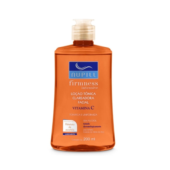 Loção Tônica Facial Nupill Clareadora Vitamina C Firmness Intensive 200Ml