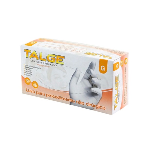 Luva Látex Talge Com Pó c/100un Tam. G
