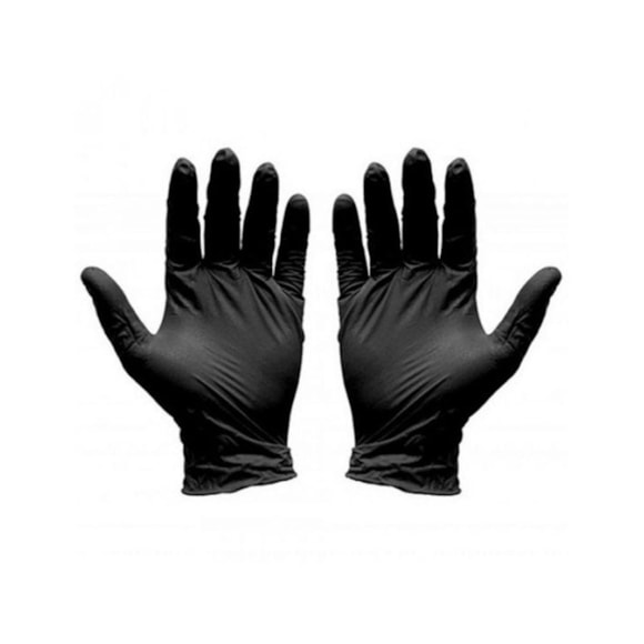 Luva Nitrílica La Beauty Preta - 3 Pares Tam. G