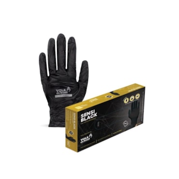 Luva Nitrílica Volk Sensi Black c/50un Tam. G