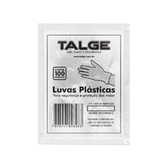 Luva Plástica Talge c/100un 