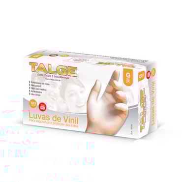 Luva Vinil Talge S/Po C/100 G 7216